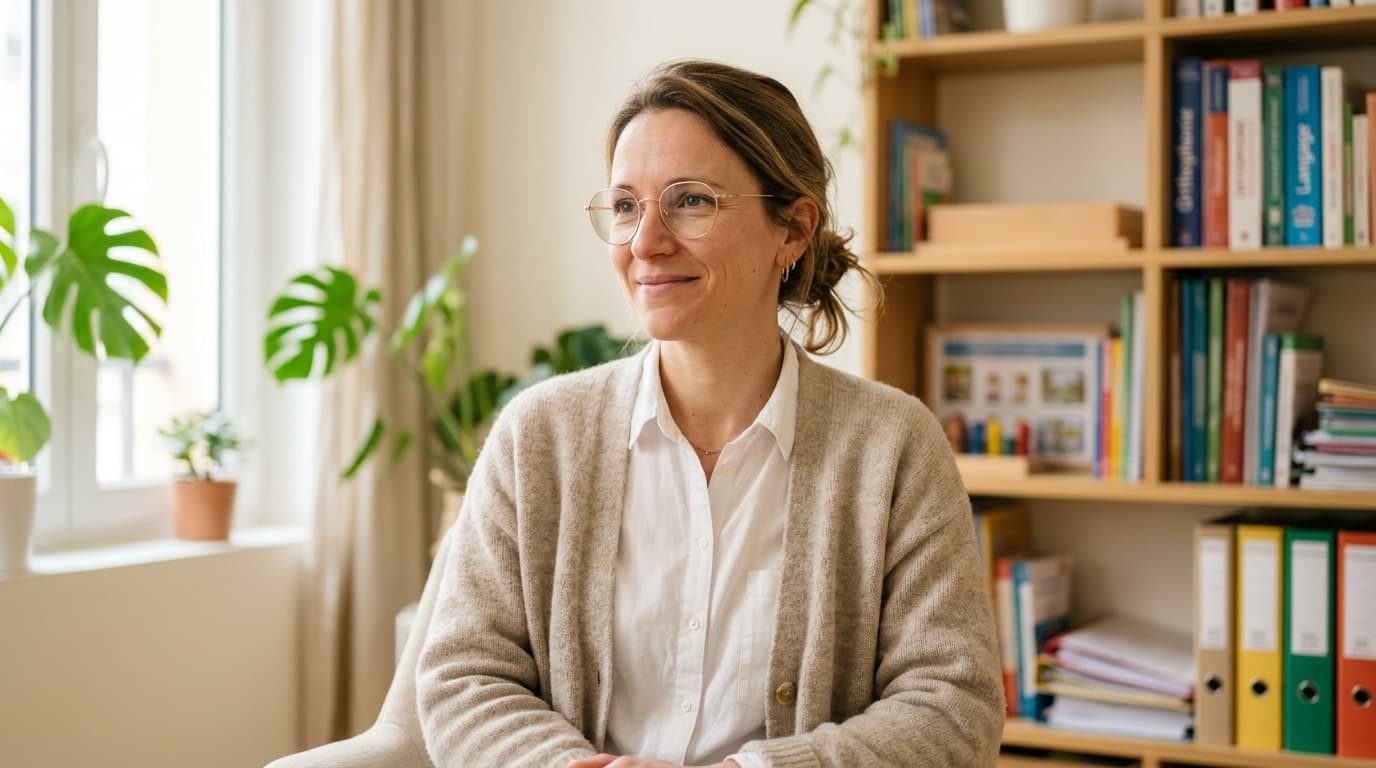 Portrait de Claire R., orthophoniste libérale à Lyon, utilisatrice d'Ortho.ia